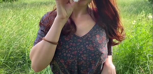  My sexy girlfriend outdoors sucking and swallowing cum. KleoModel